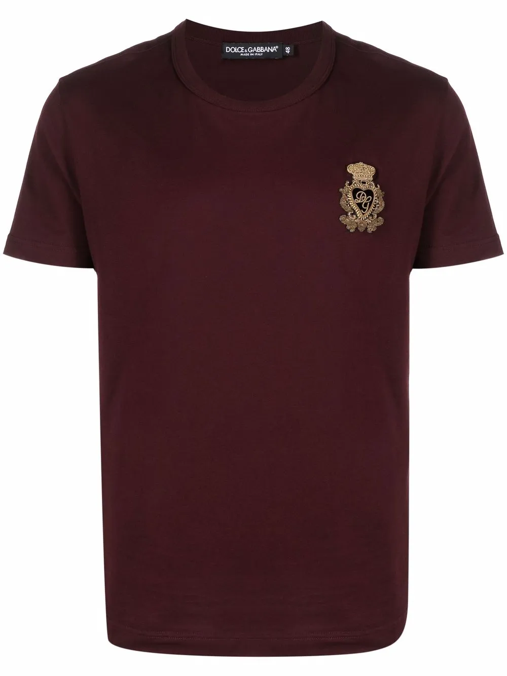 

Dolce & Gabbana playera con logo y apliques - Rojo