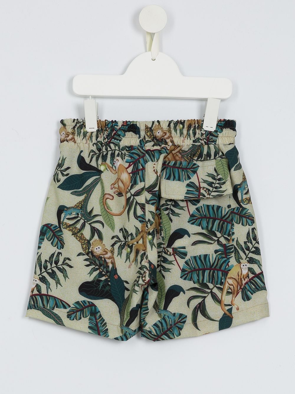 Lygia & Nanny Shorts met bladprint - Groen