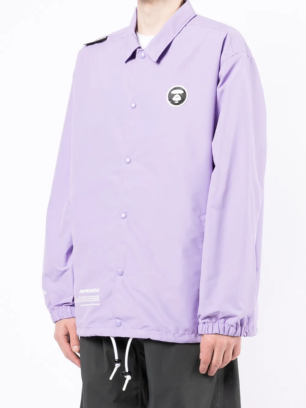 фото Aape by *a bathing ape® куртка-рубашка с логотипом