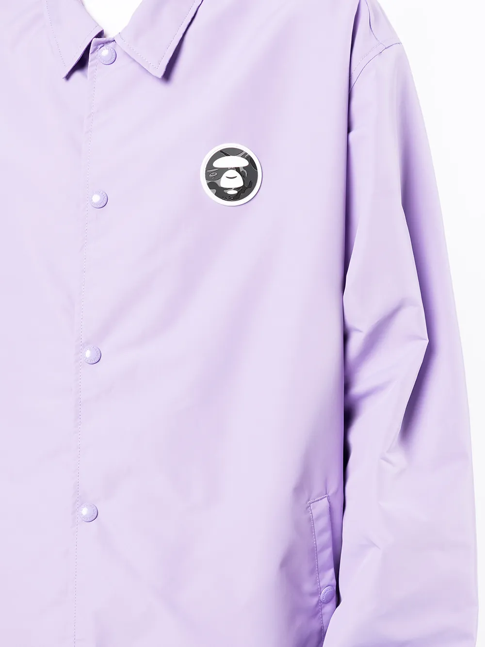 фото Aape by *a bathing ape® куртка-рубашка с логотипом