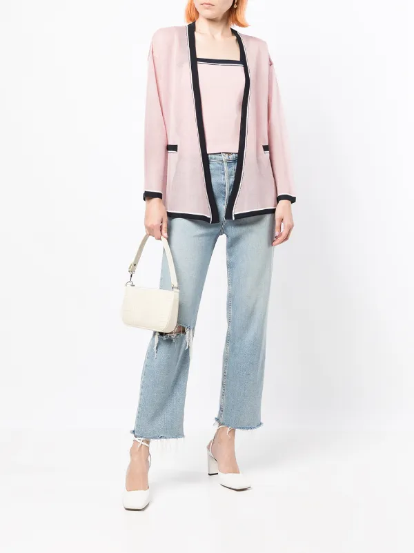 a coup knitted cardigan \u0026 vest set 