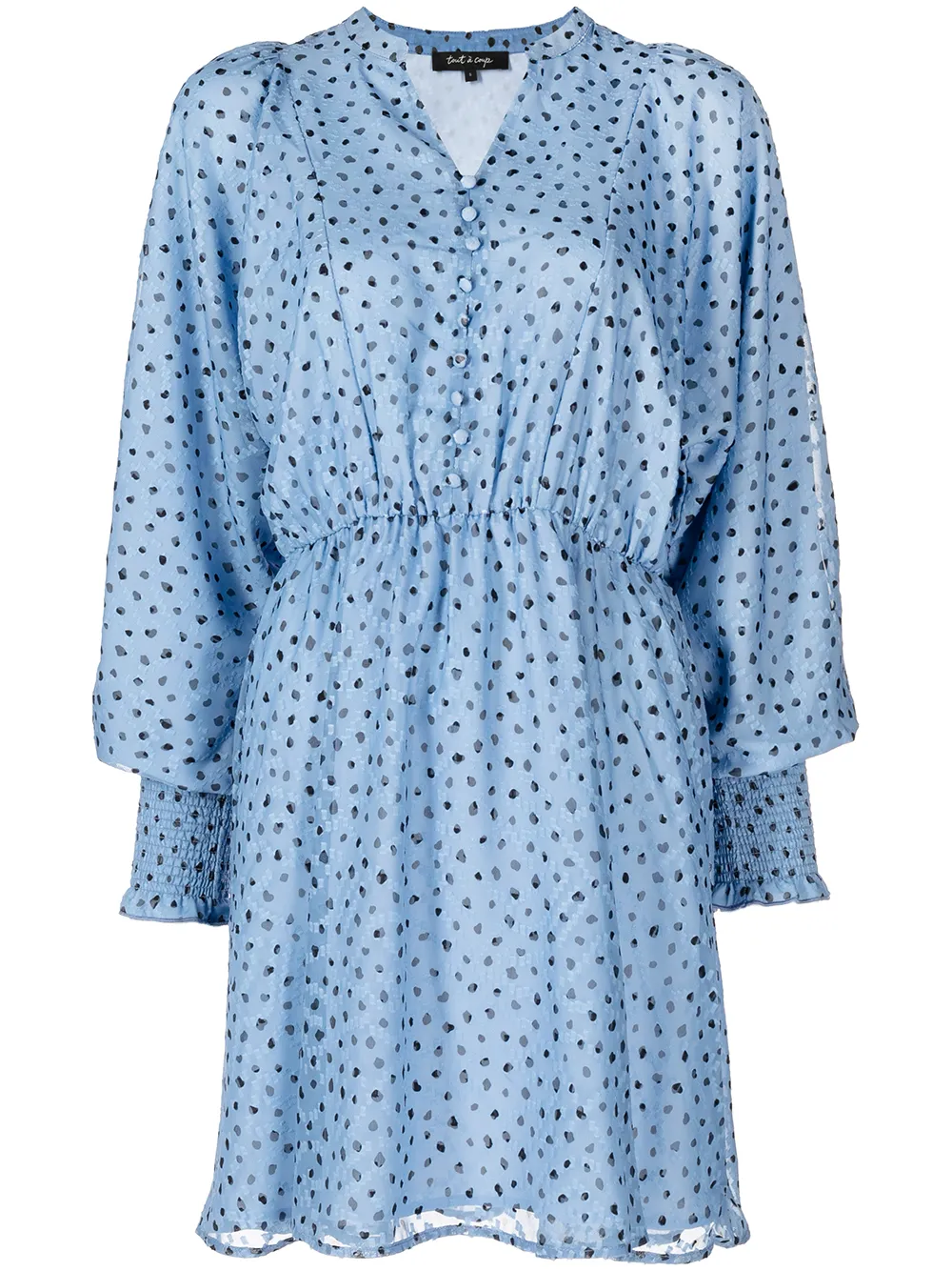 

tout a coup spot-print mini dress - Blue