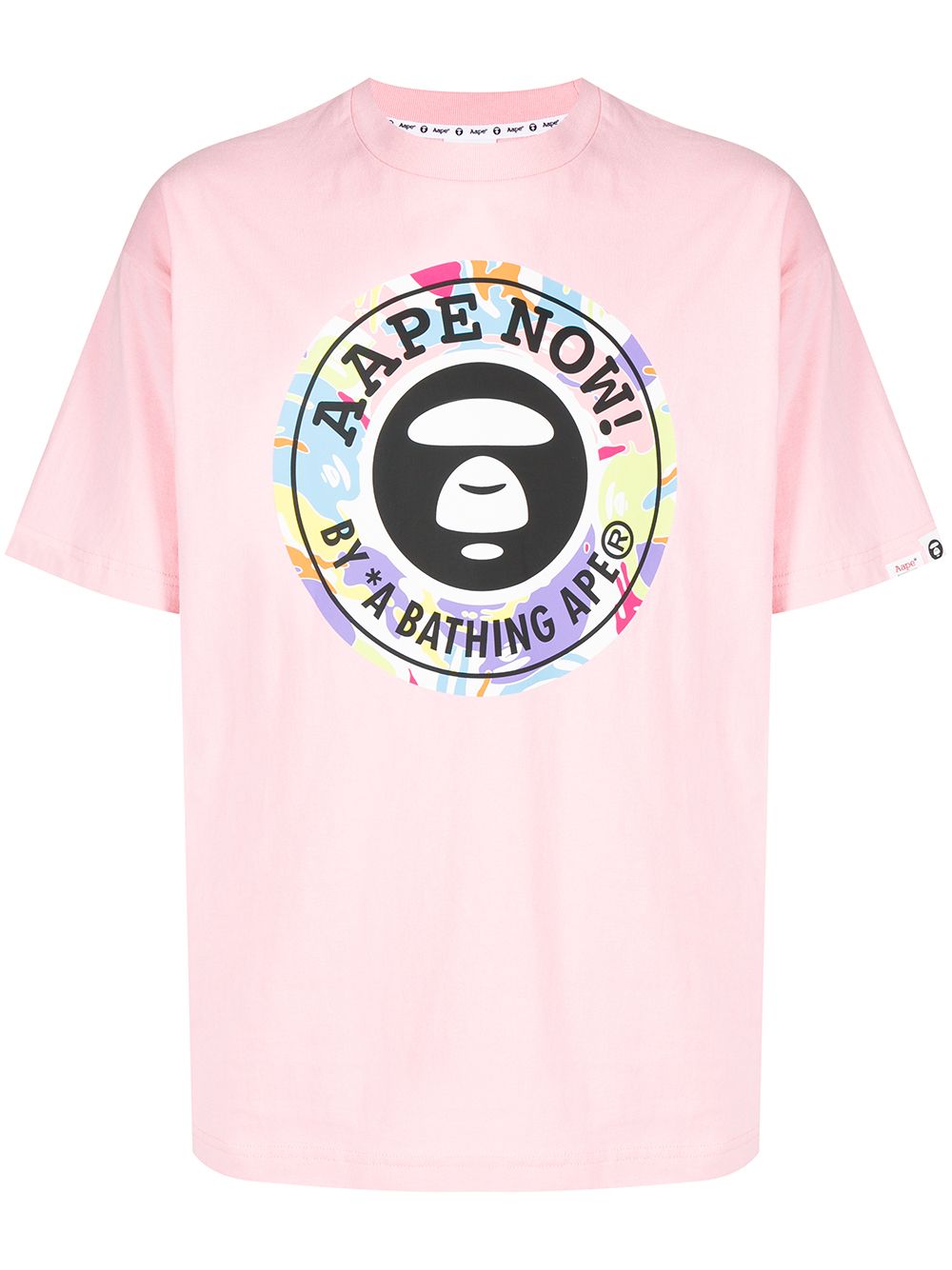 фото Aape by *a bathing ape® logo-print short-sleeved t-shirt