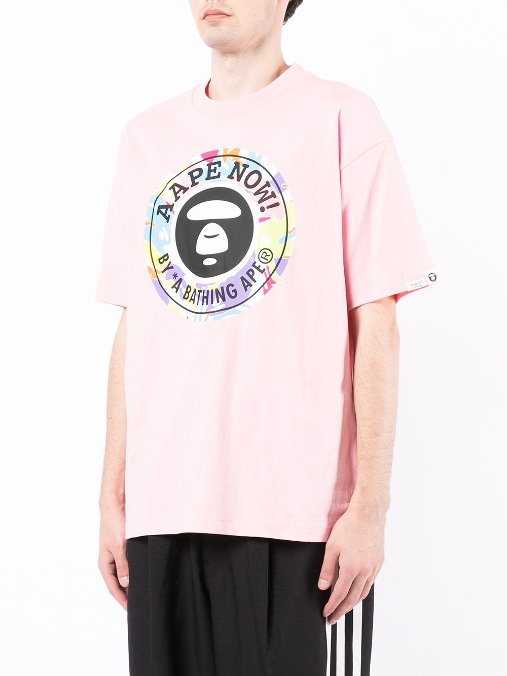 фото Aape by *a bathing ape® logo-print short-sleeved t-shirt