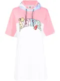 AAPE BY *A BATHING APE® logo-print hooded T-shirt dress - Pink