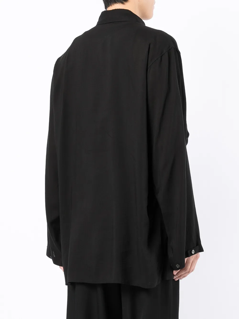 фото Yohji yamamoto рубашка оверсайз с длинными рукавами