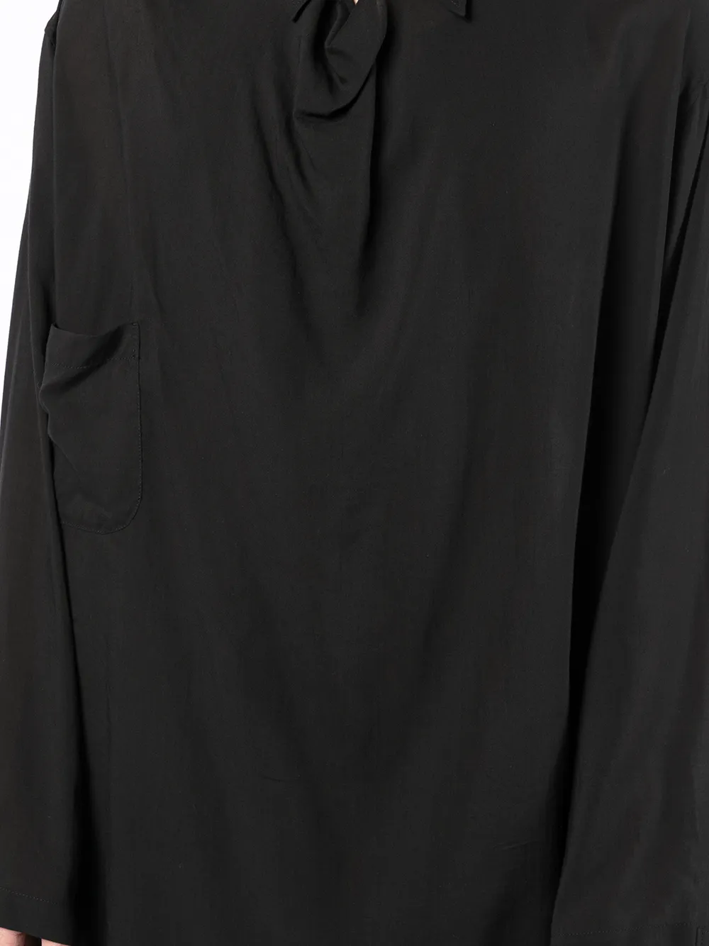 фото Yohji yamamoto рубашка оверсайз с длинными рукавами