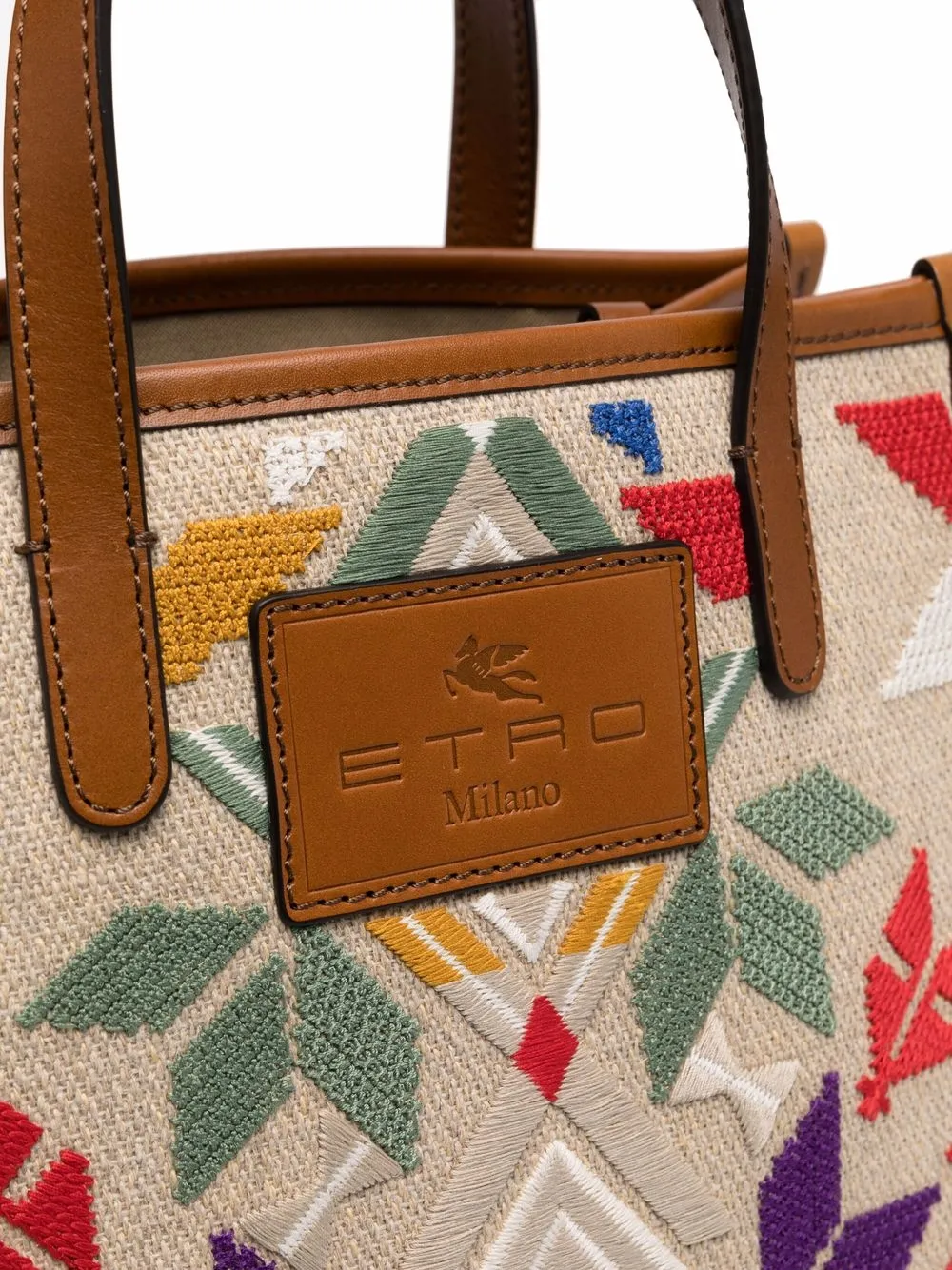 фото Etro сумка-тоут с геометричным принтом