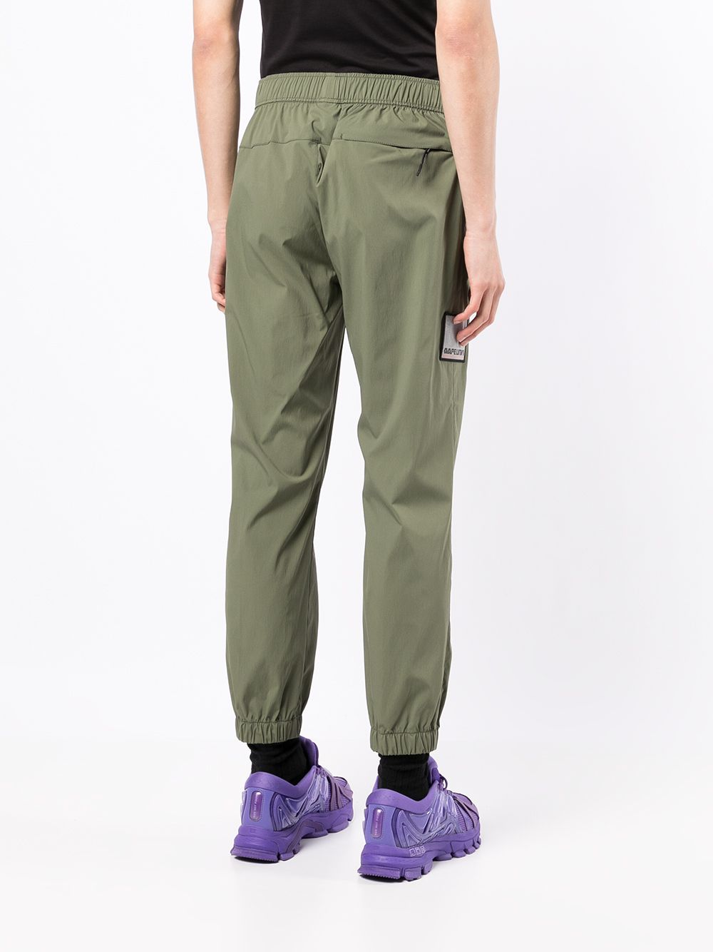 Cheap AAPE BY *A BATHING APE logo-patch tapered trousers Men