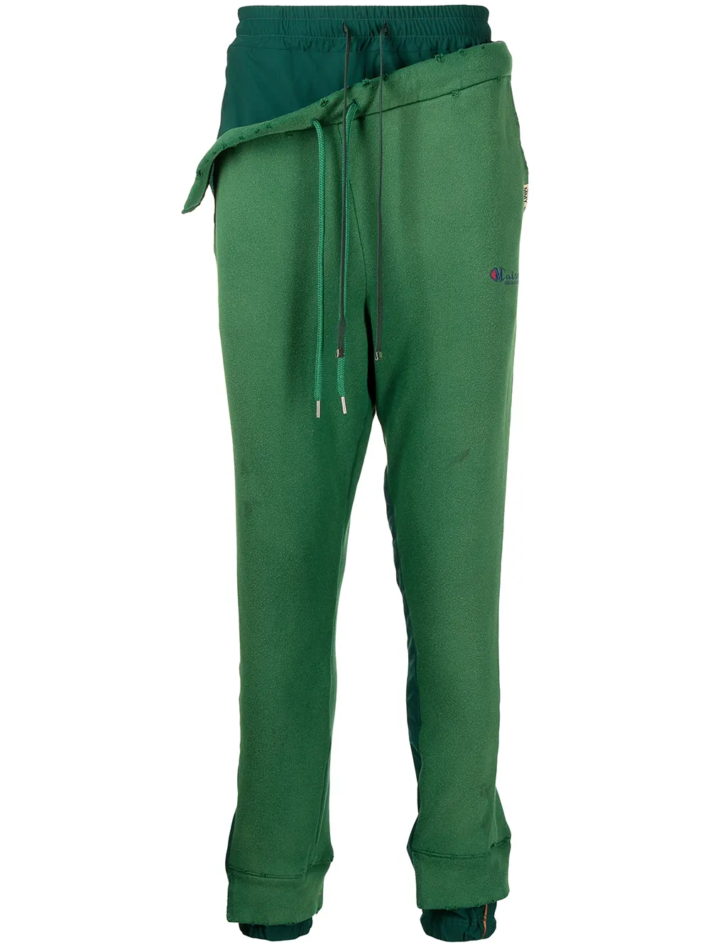 

Maison Mihara Yasuhiro pants con efecto envejecido - Verde