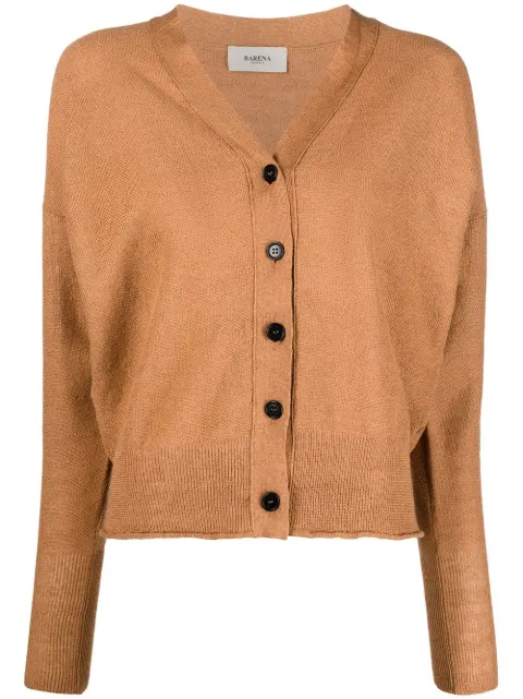Barena v-neck fine-knit Cardigan - Farfetch