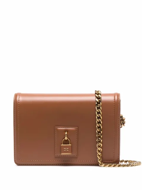 Elisabetta Franchi locket-detail chain-strap crossbody bag 
