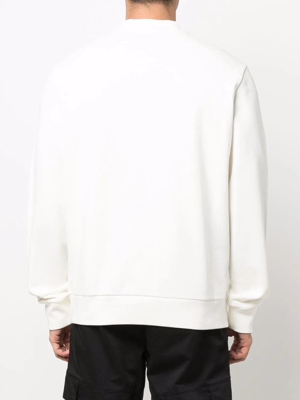 Moncler Sweater met geborduurd logo Wit