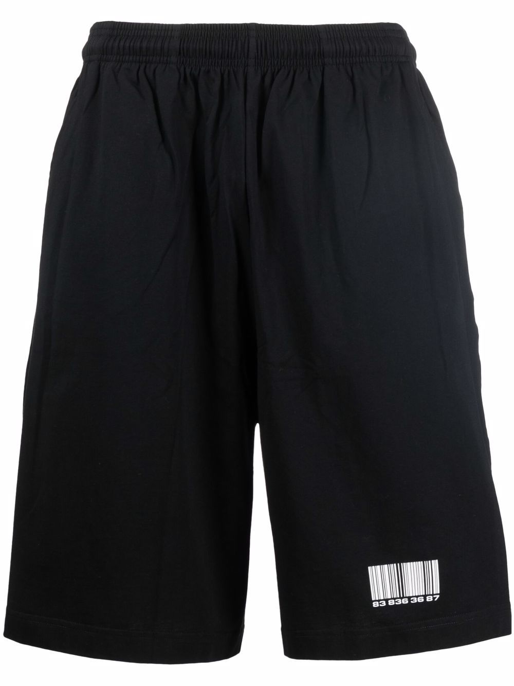 

VTMNTS bermudas con logo estampado - Negro