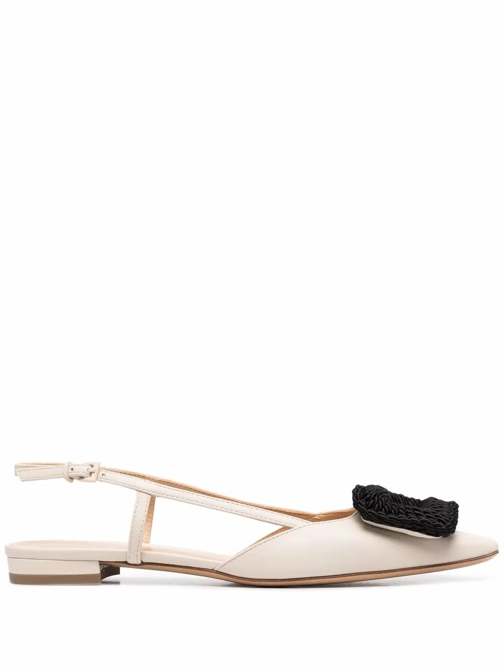 

Roberto Festa decorative-buckle slingback shoes - Neutrals