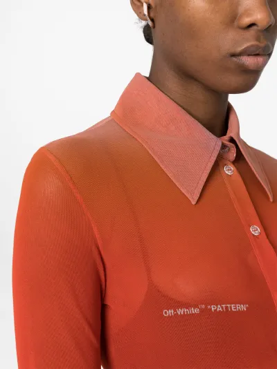 gradient-effect long-sleeve shirt | Off 