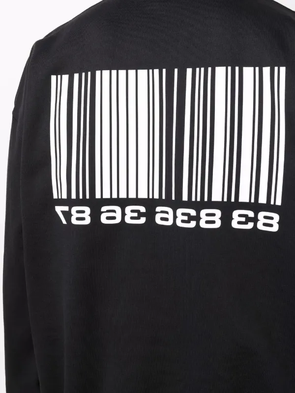 VTMNTS】BARCODE SWEATSHIRT（BLACK） | AYIN