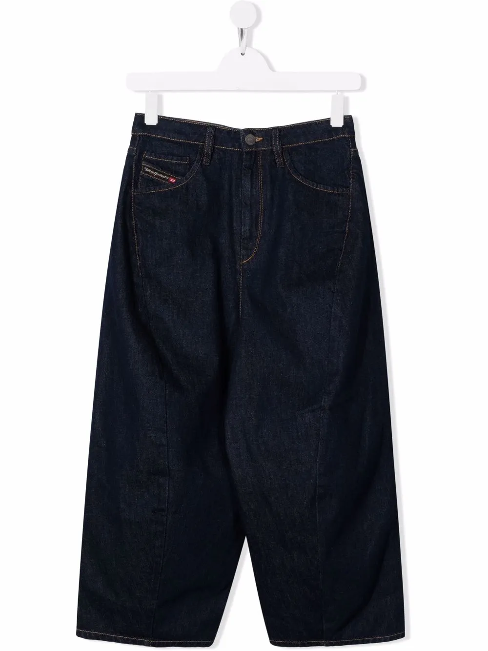 

Diesel Kids jeans anchos con bolsillos - Azul