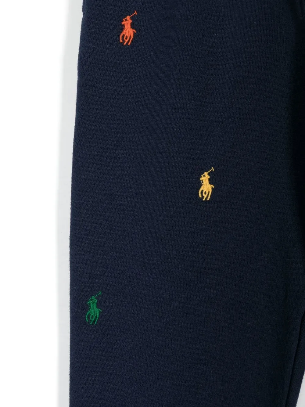 Shop Ralph Lauren Polo Pony-embroidered Track Pants In Blue