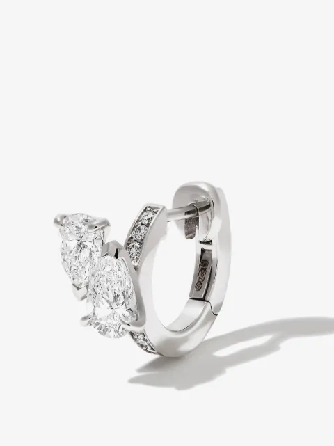 Repossi Serti 18K白金钻石单只耳环