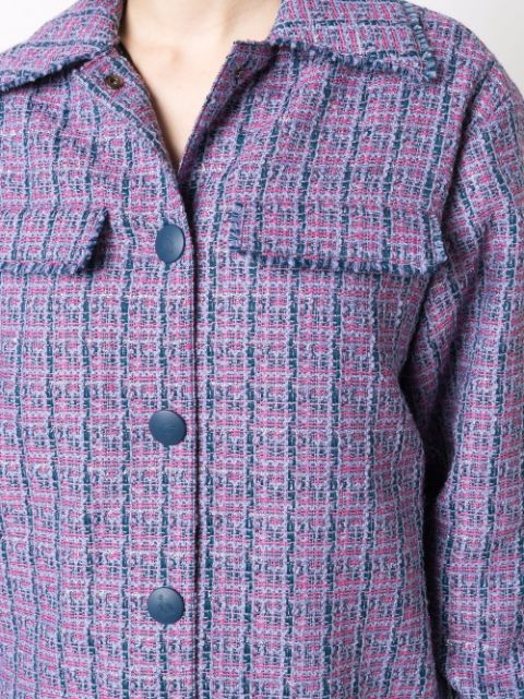 tweed overshirt womens