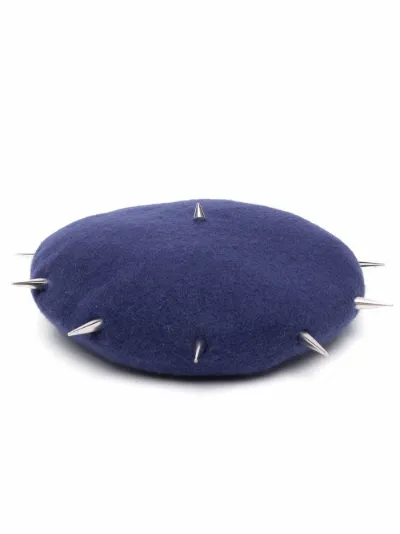 spiked stud detail beret | Charles 