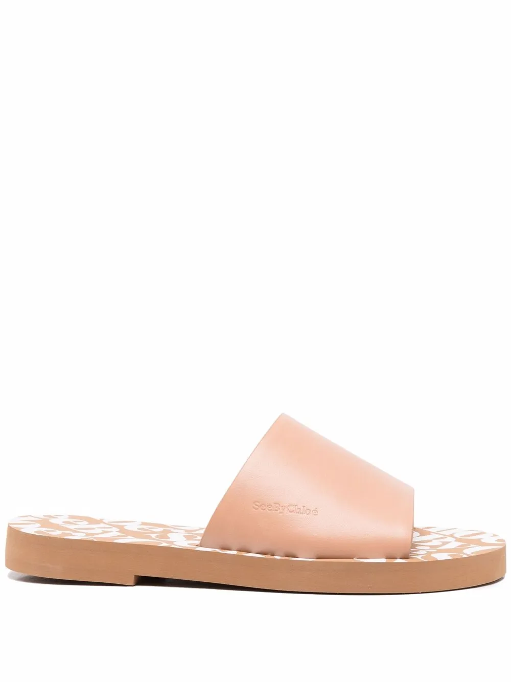 

See by Chloé slip-on leather mules - Neutrals