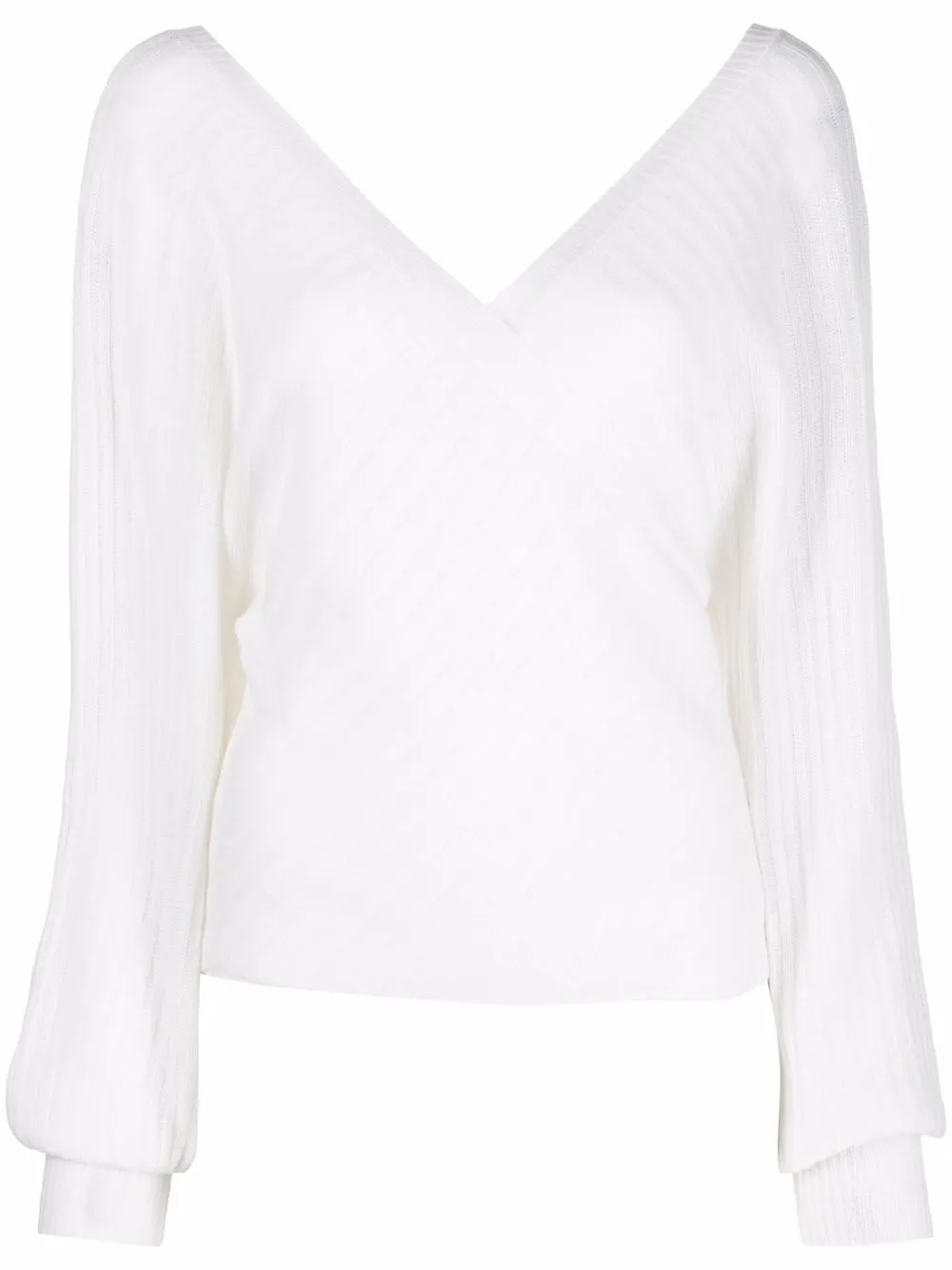 

Antonella Rizza blusa Nuance con cuello en V - Blanco