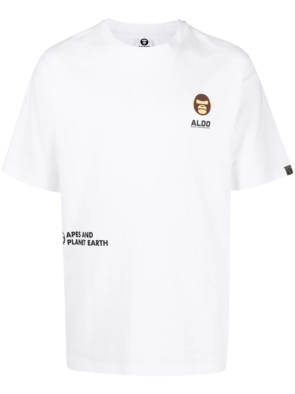 

AAPE BY *A BATHING APE® camiseta con logo estampado - Blanco