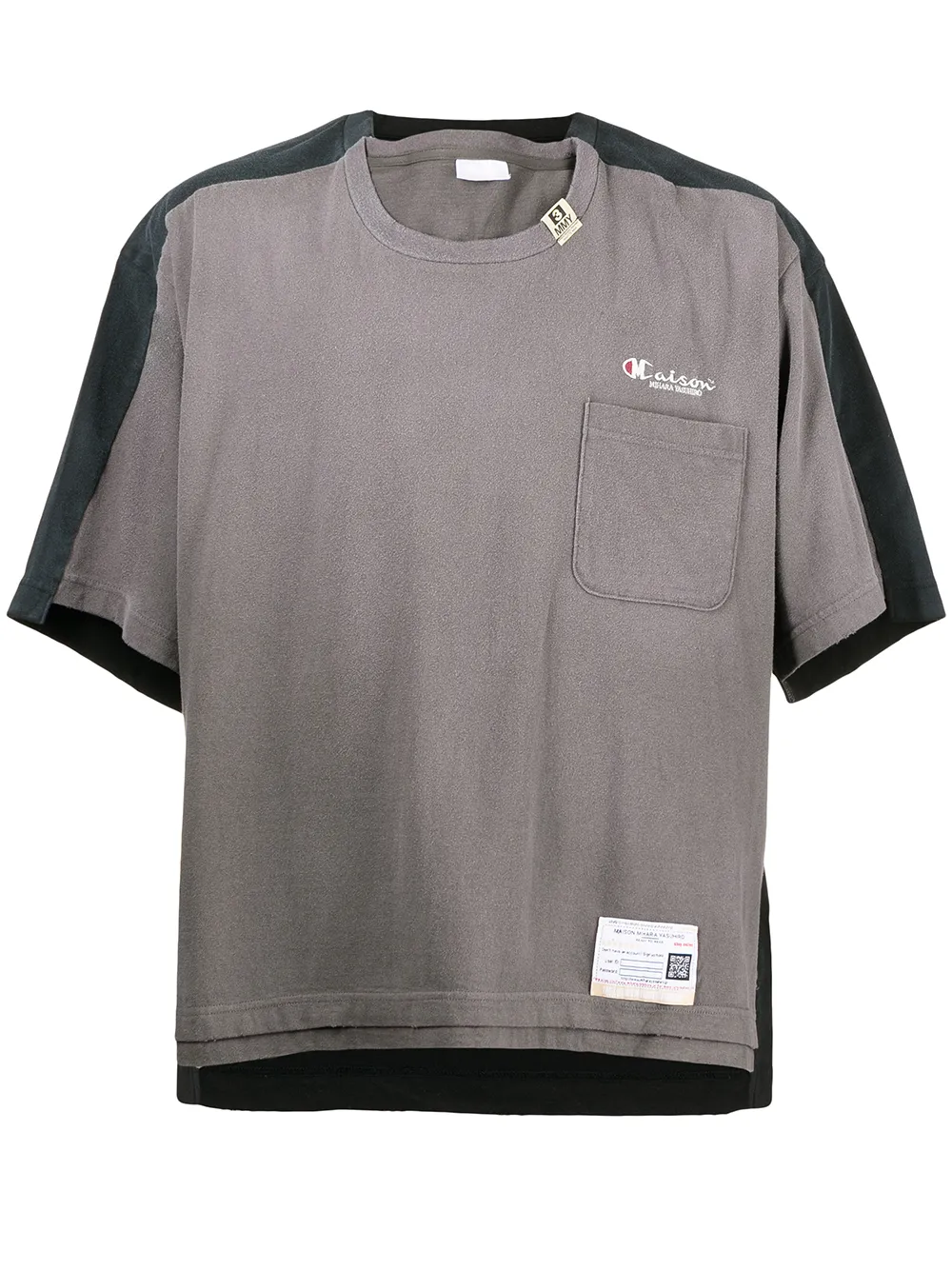 

Maison Mihara Yasuhiro patchwork-design T-shirt - Grey