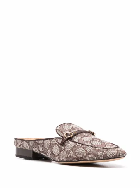 coach irene mule black