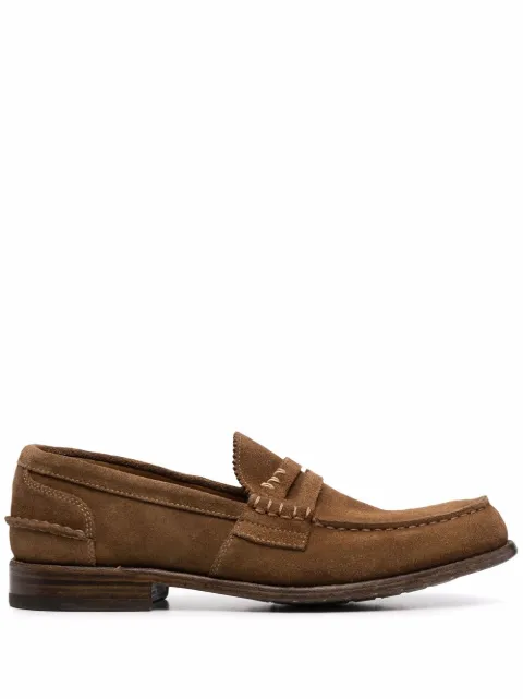 Premiata mocasines penny con detalle de costura