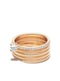 Repossi 18kt rose gold diamond ring - Pink