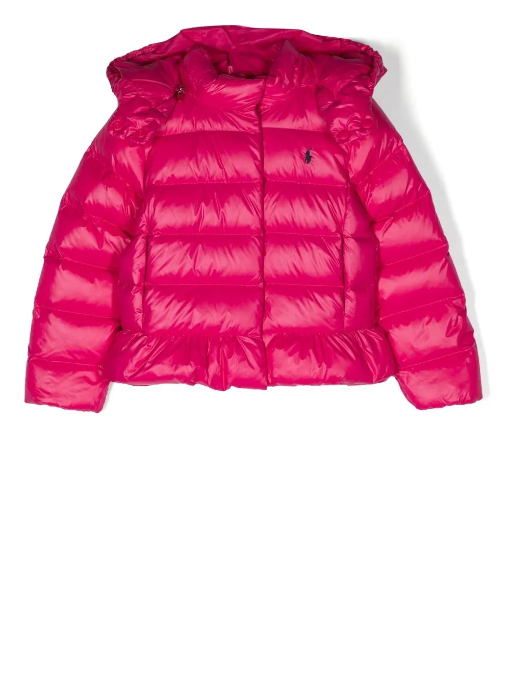 

Ralph Lauren Kids water repellent peplum-hem jacket - Pink