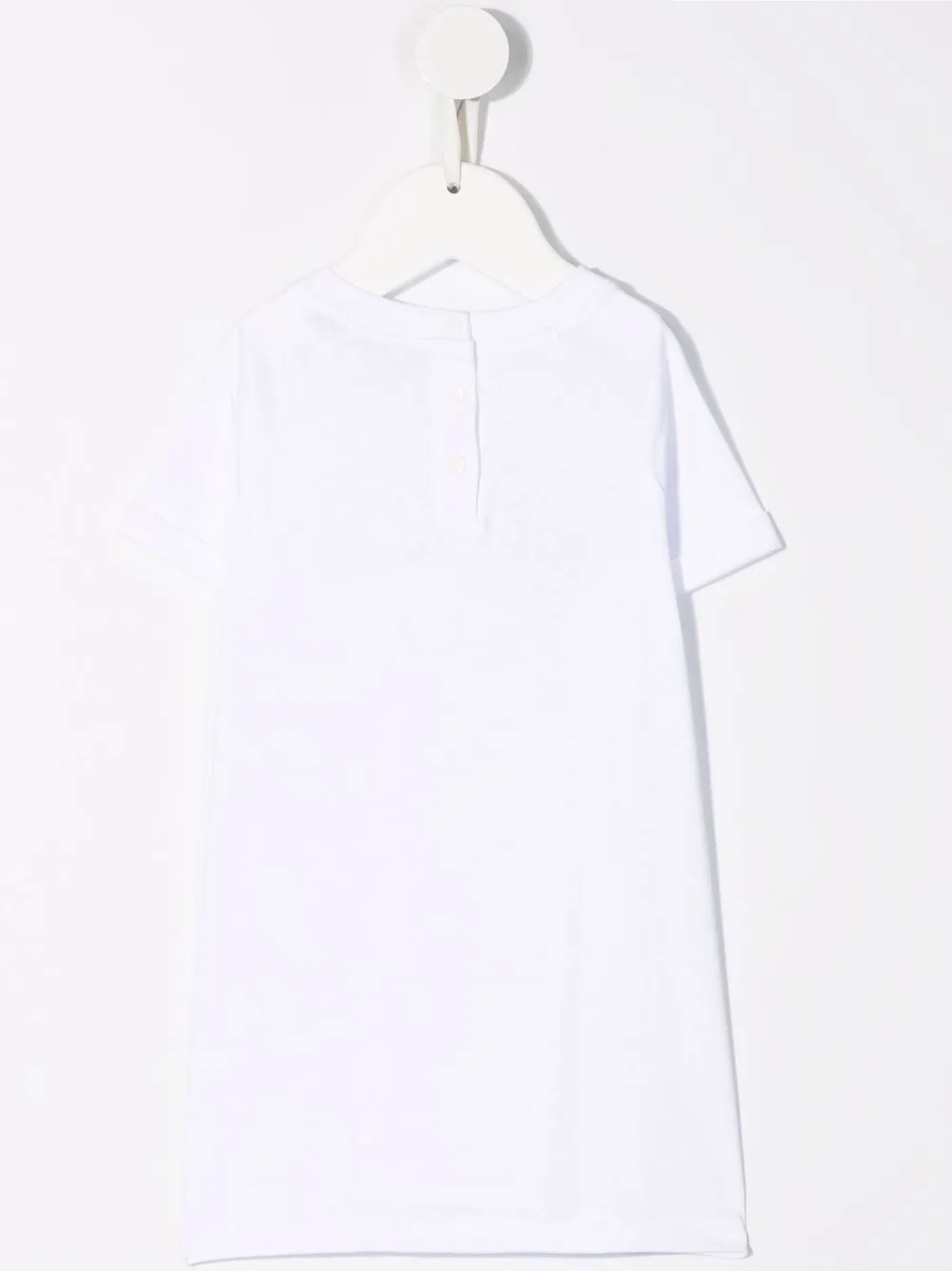 MSGM Kids T-shirtjurk met logoprint - Wit