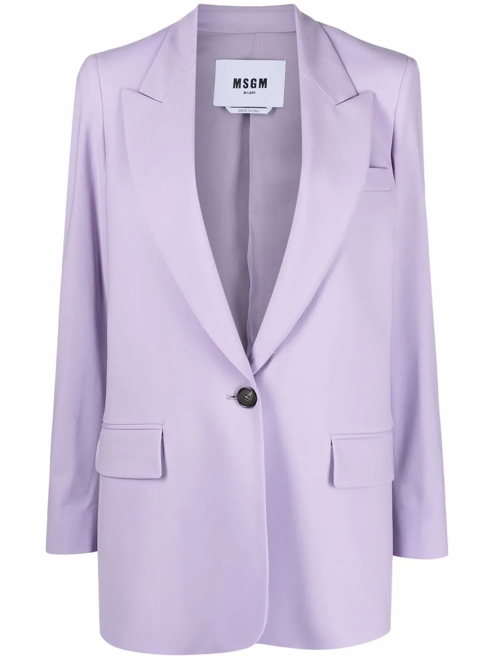 

MSGM peak-lapel single-breasted blazer - Purple
