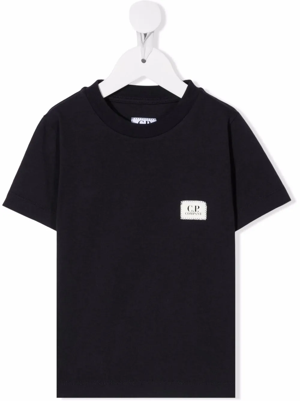 

C.P. Company Kids playera con cuello redondo y logo - Azul