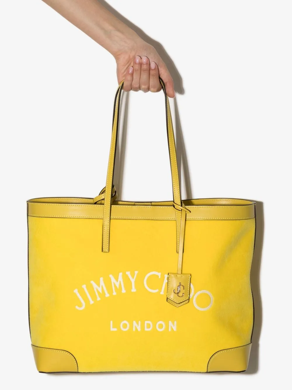 Jimmy Choo Nine2five Large Tote Bag In Yellow ModeSens