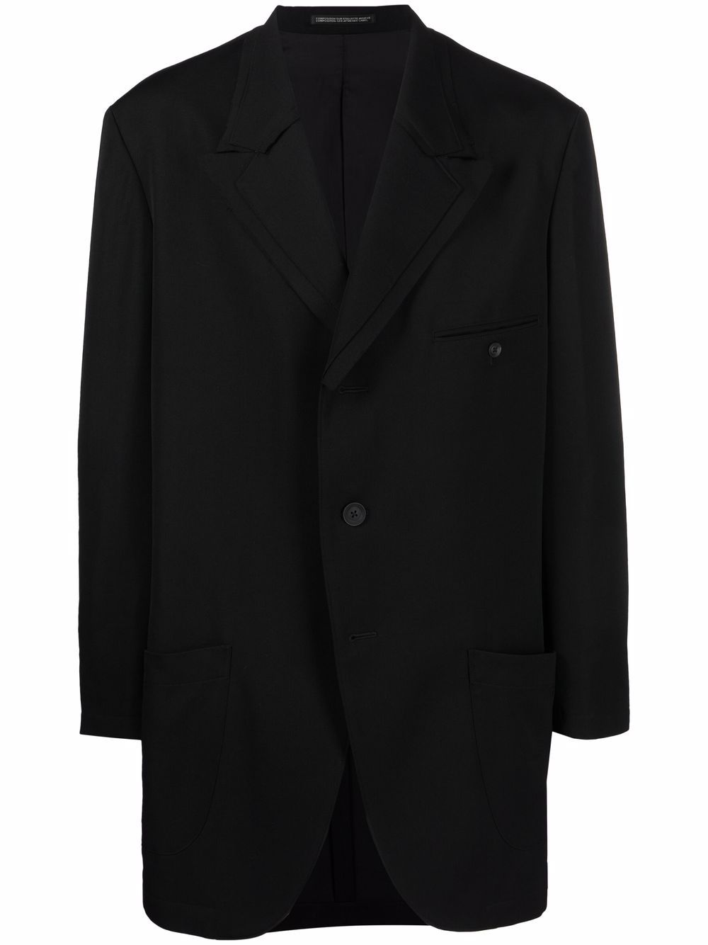 Yohji Yamamoto w-cut-off Garbadine Coat - Farfetch