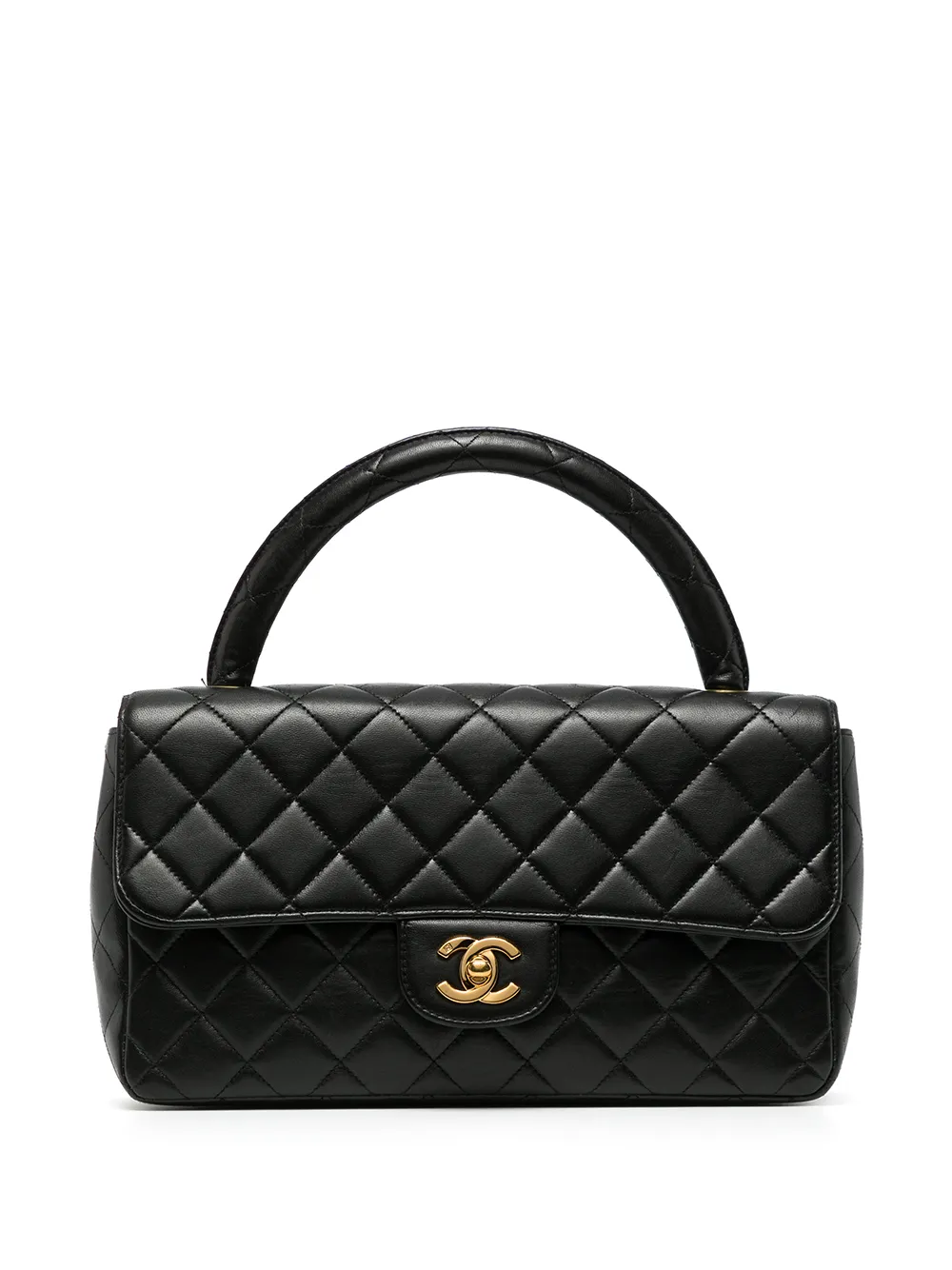

Chanel Pre-Owned 1997 diamond-quilted flap handbag - Black