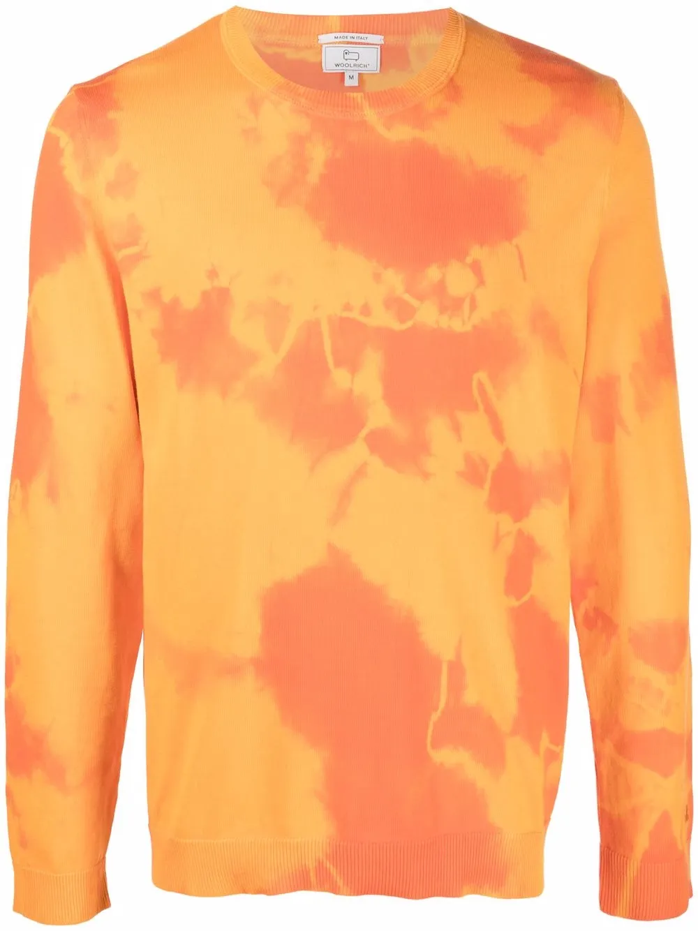 

Woolrich suéter tejido con motivo tie-dye - Naranja