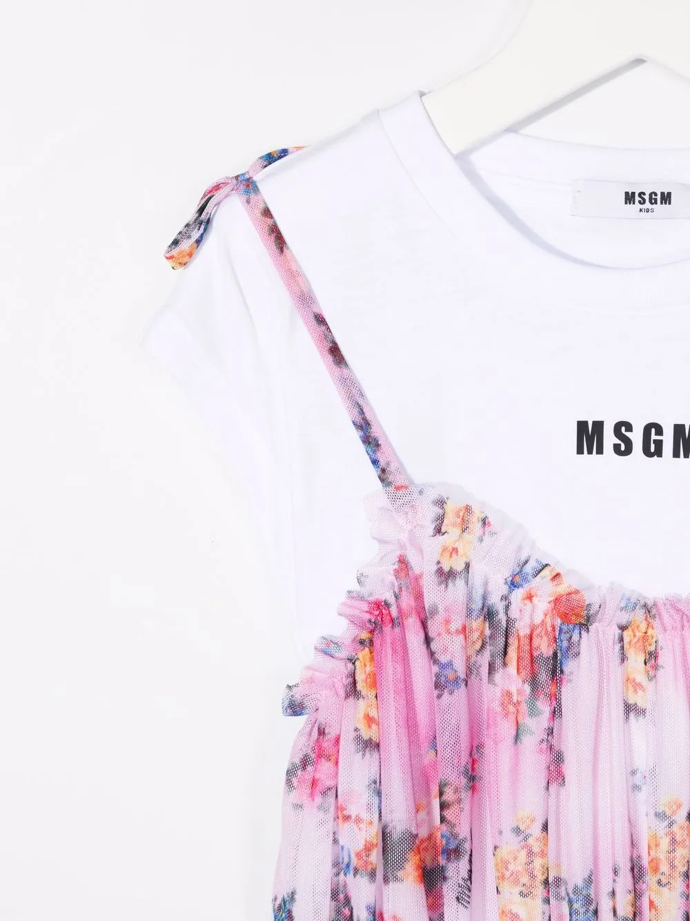 MSGM Kids Hemdkleid mit Blumen-Print | Kleider | Image 3