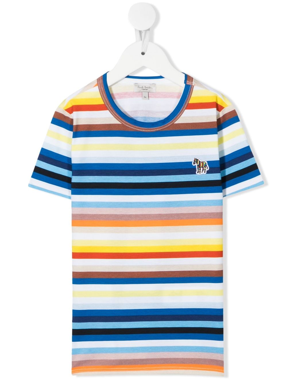 фото Paul smith junior teen stripe-print cotton t-shirt