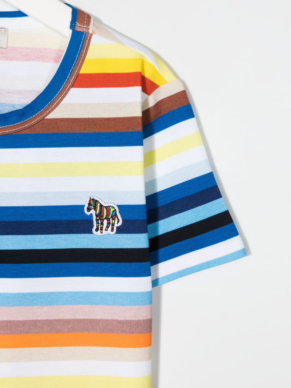 фото Paul smith junior teen stripe-print cotton t-shirt