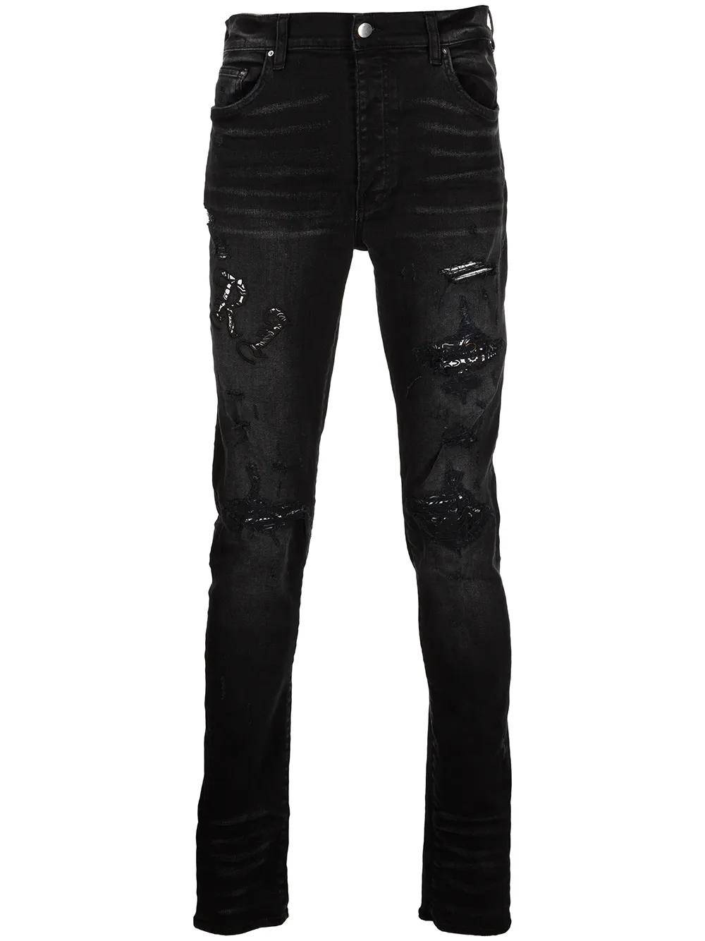 AMIRI distressed slim-fit jeans – Black AMIRI distressed slim-fit jeans – Black