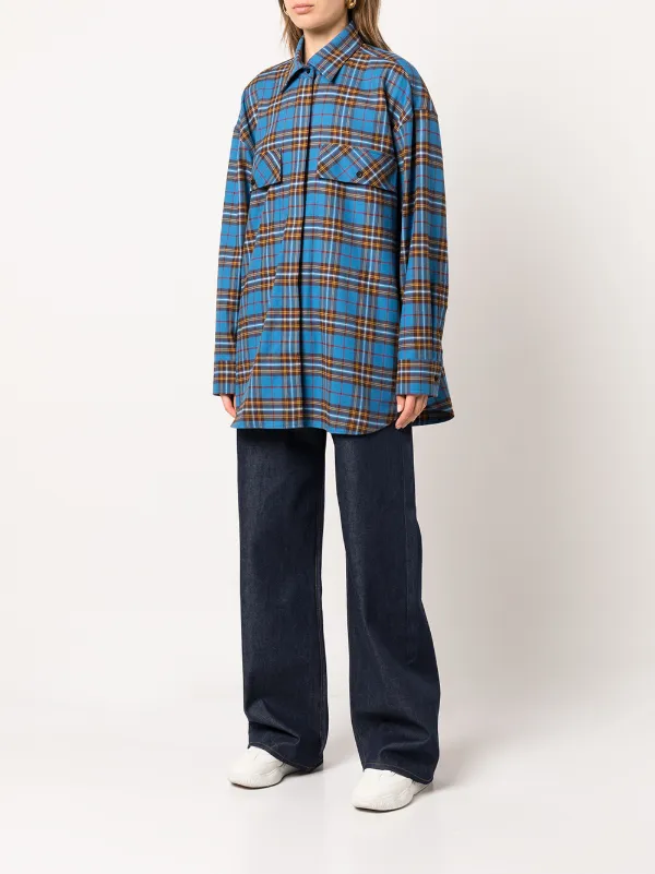 Amiri plaid shirt womens Clearance