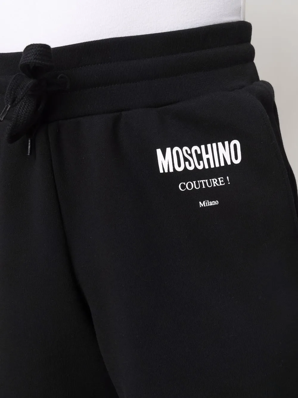 Authentic Moschino logo organic cotton shorts