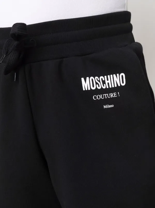 Online Moschino logo organic cotton shorts