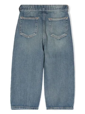 Farfetch Bambina Abbigliamento Pantaloni e jeans Jeans Jeans skinny Jeans skinny a vita media Bianco