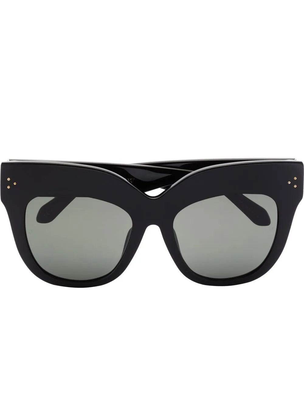 

Linda Farrow lentes de sol Dunaway con armazón cat eye - Negro